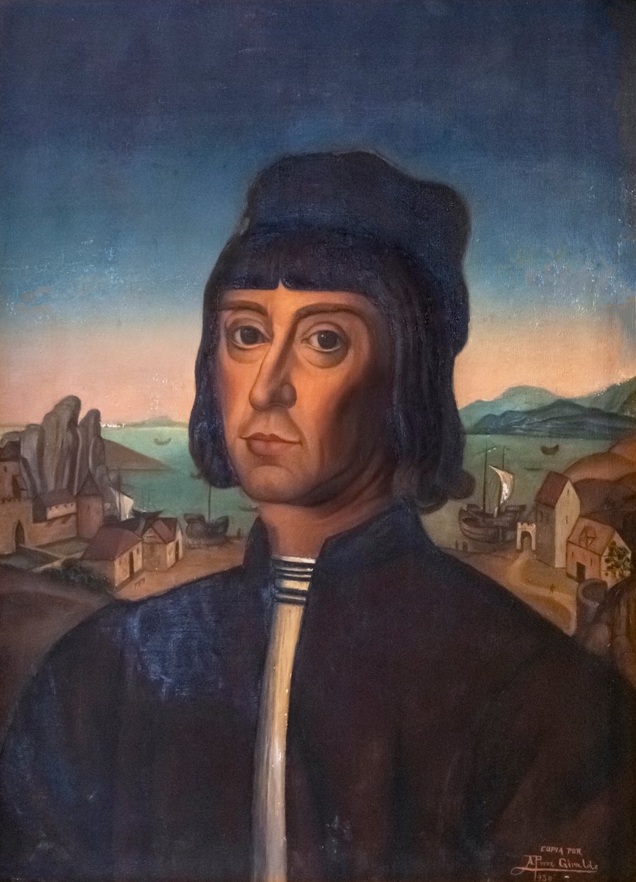 Martin Alonso Pinzon, portrait by . .