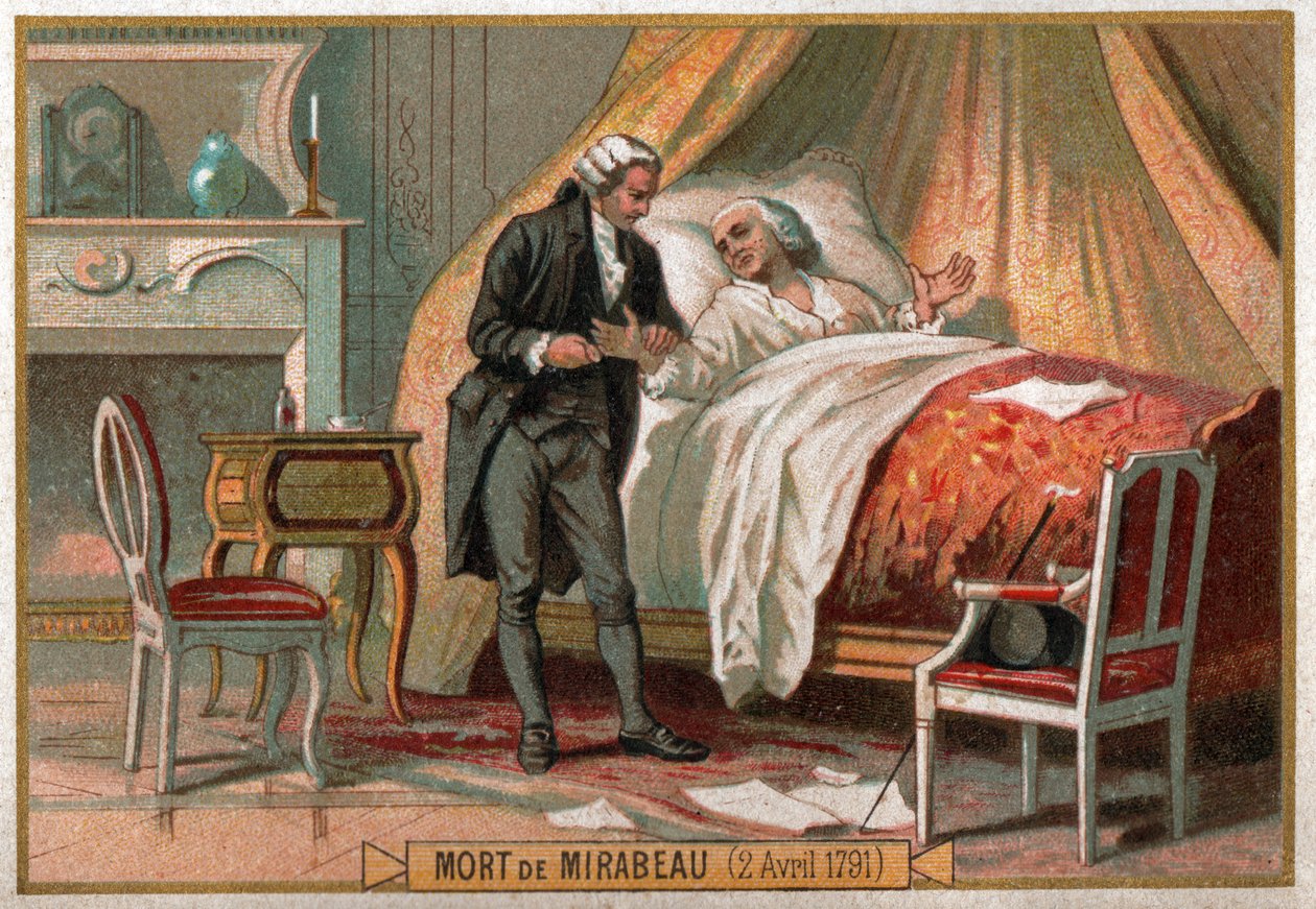 Death of Mirabeau by Ferdinand Georg Waldmuller