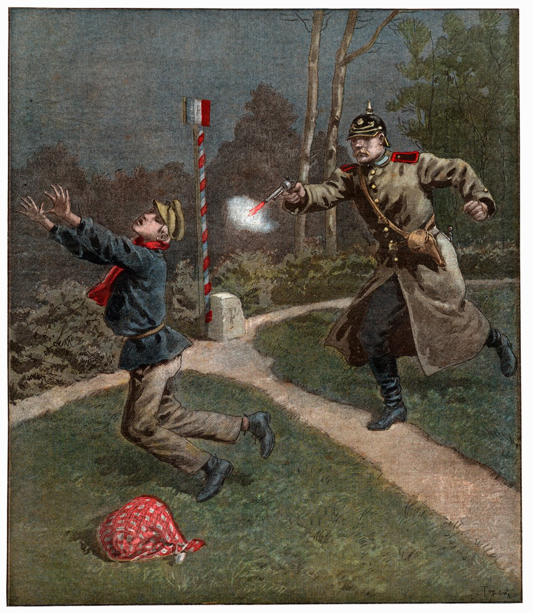 Occupation by Alsace by . .