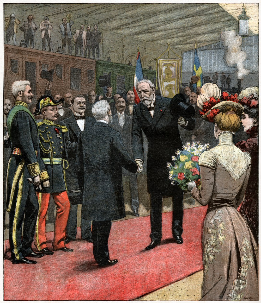 Oscar II of Sweden in Paris by . .