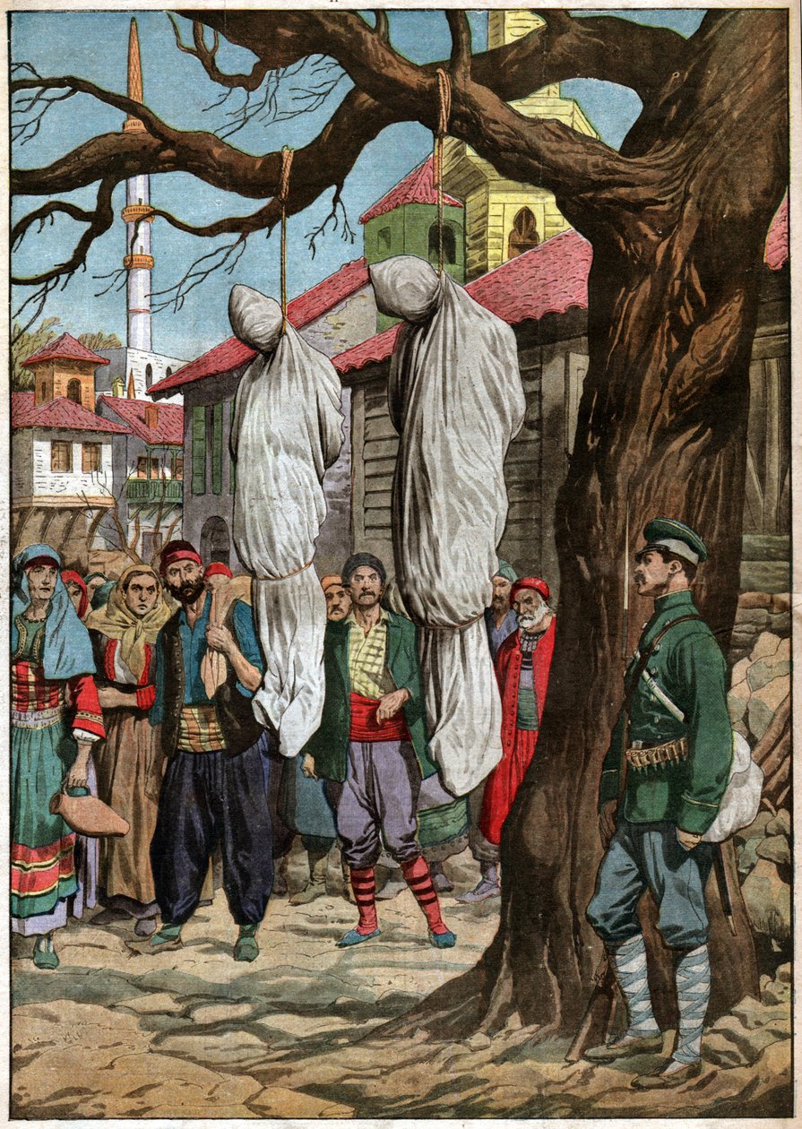 Hanging of Bashi Bouzouks by Ferdinand Georg Waldmuller