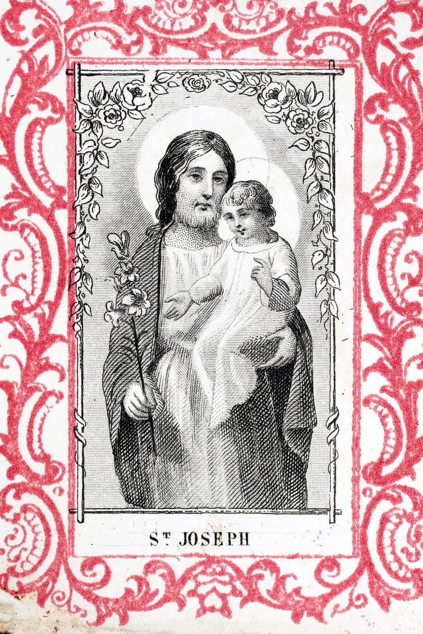 Saint Joseph and infant Jesus by Ferdinand Georg Waldmuller