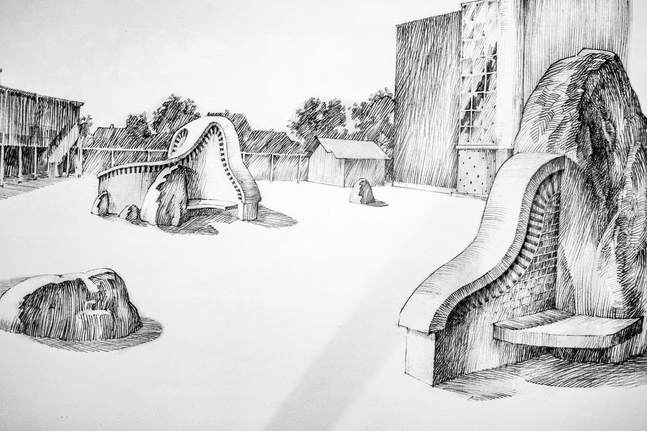 Sketches of Houses Never Built, Christiania, Copenhagen by . .