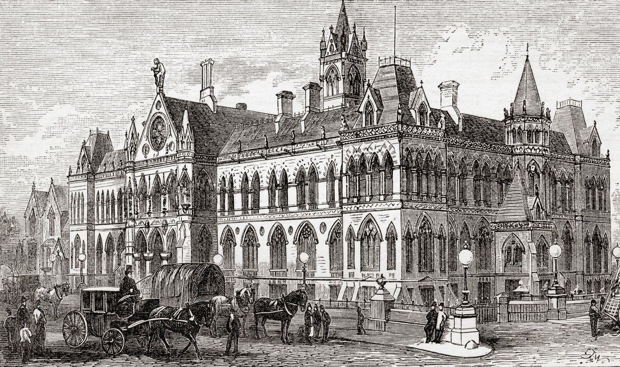 The Manchester Assize Courts, Manchester, England by . .