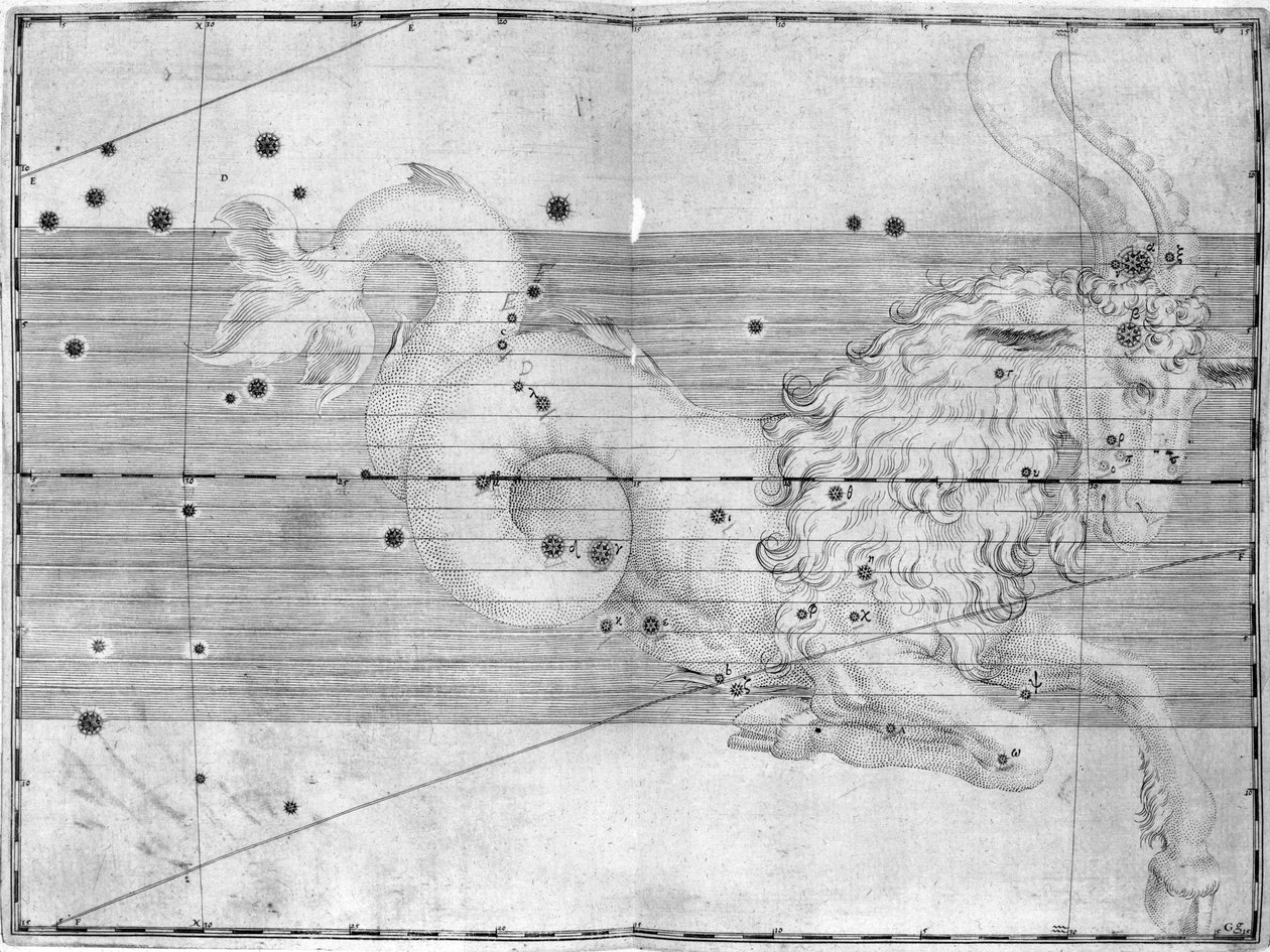 The constellation Capricornus by Frederick (attr. to) Barnard
