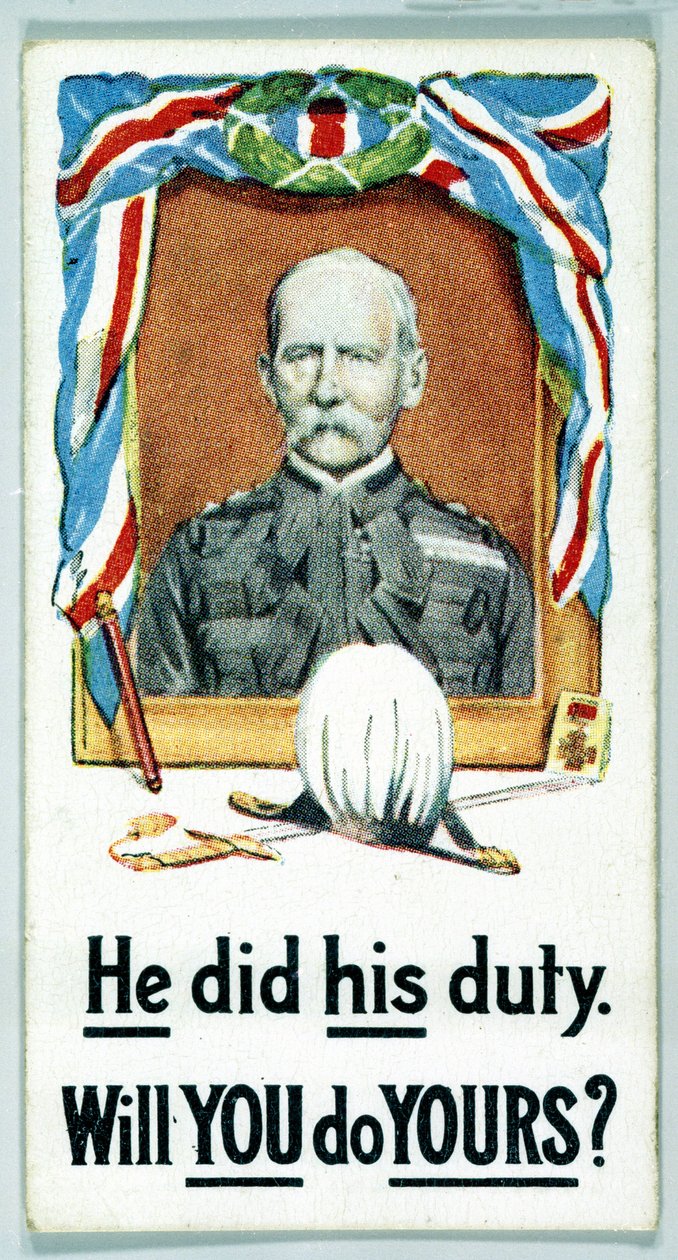 Cigarette cards - WW1 Recruiting by Ferdinand Georg Waldmuller