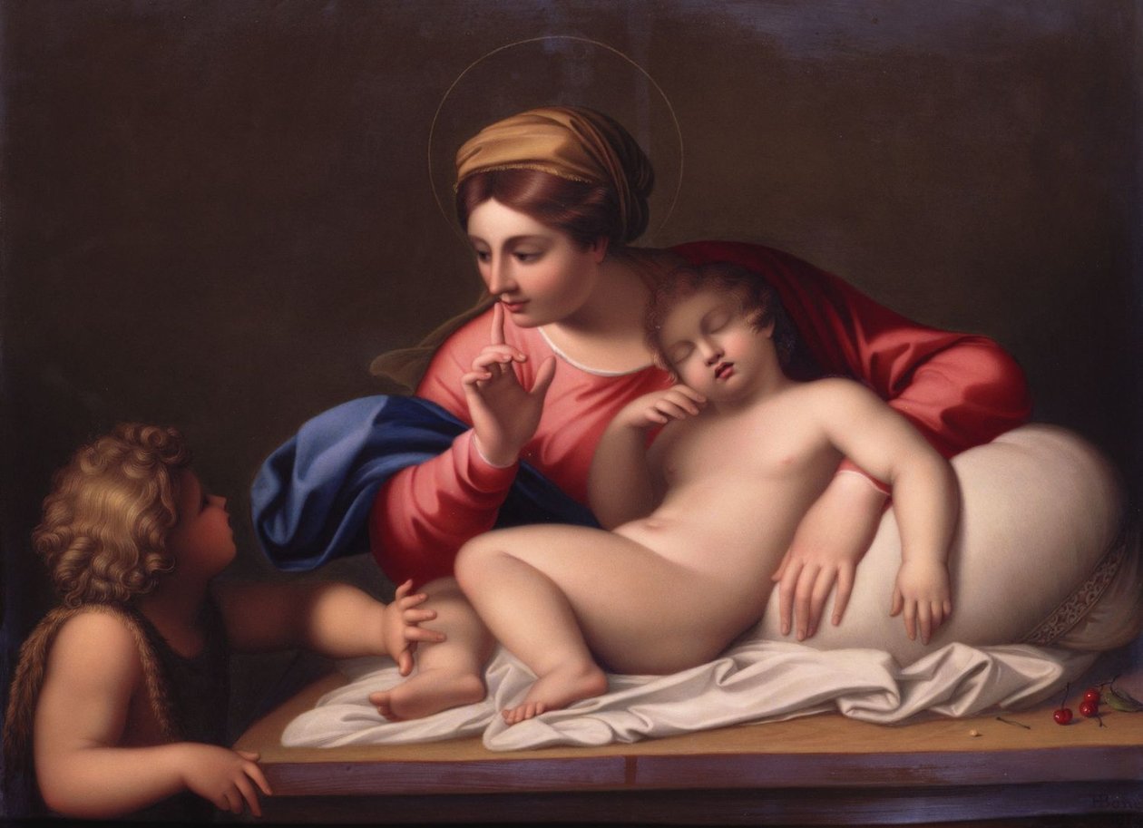 The Madonna and Sleeping Child with Saint John the Baptist by Annibale Carracci