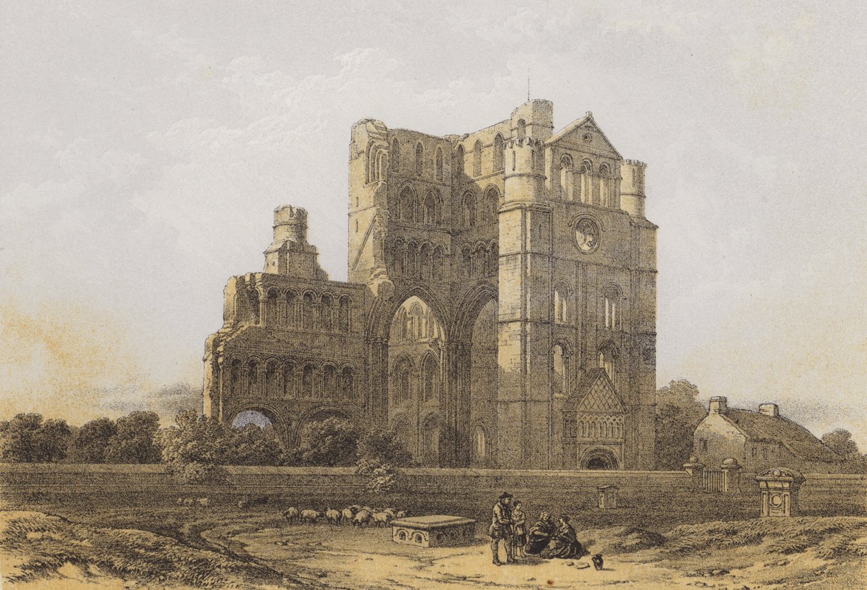 Kelso Abbey by after David Roberts