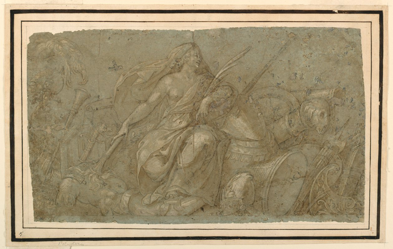 Peace Burning Attributes of War by after Francesco Salviati
