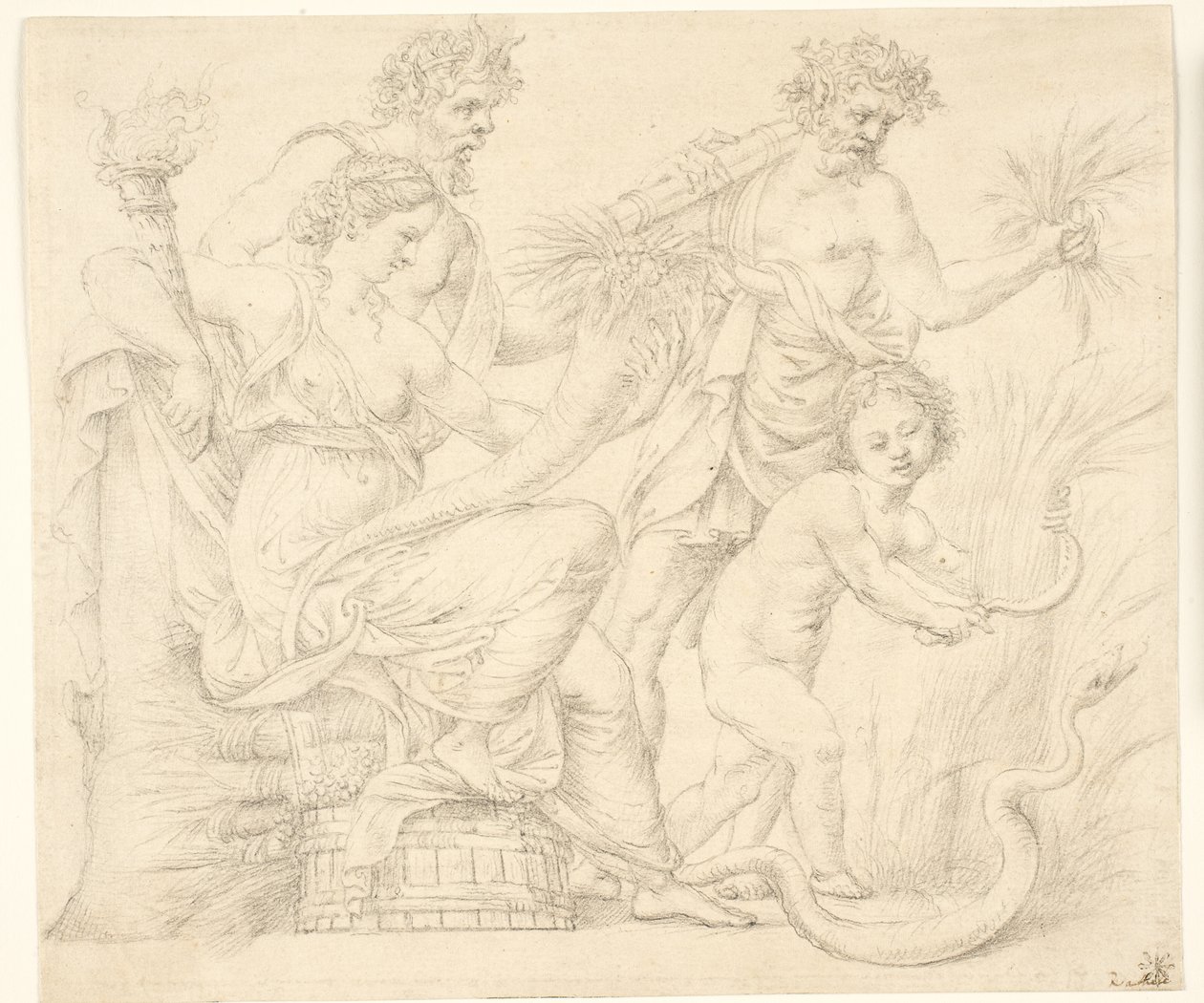 Persephone and Dionysus by after Giulio Romano