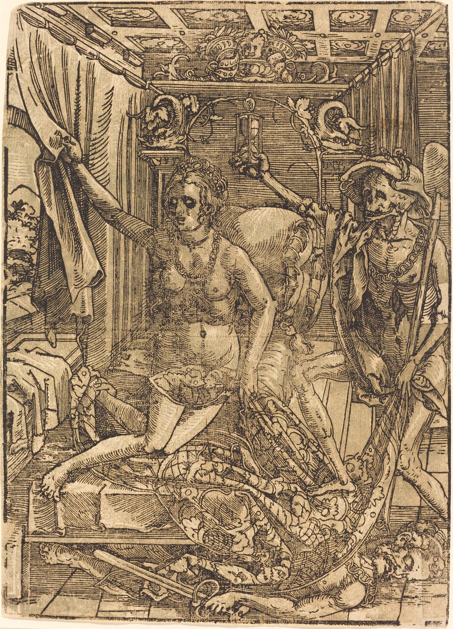 Death and the Courtesan by after Hans Sebald Beham