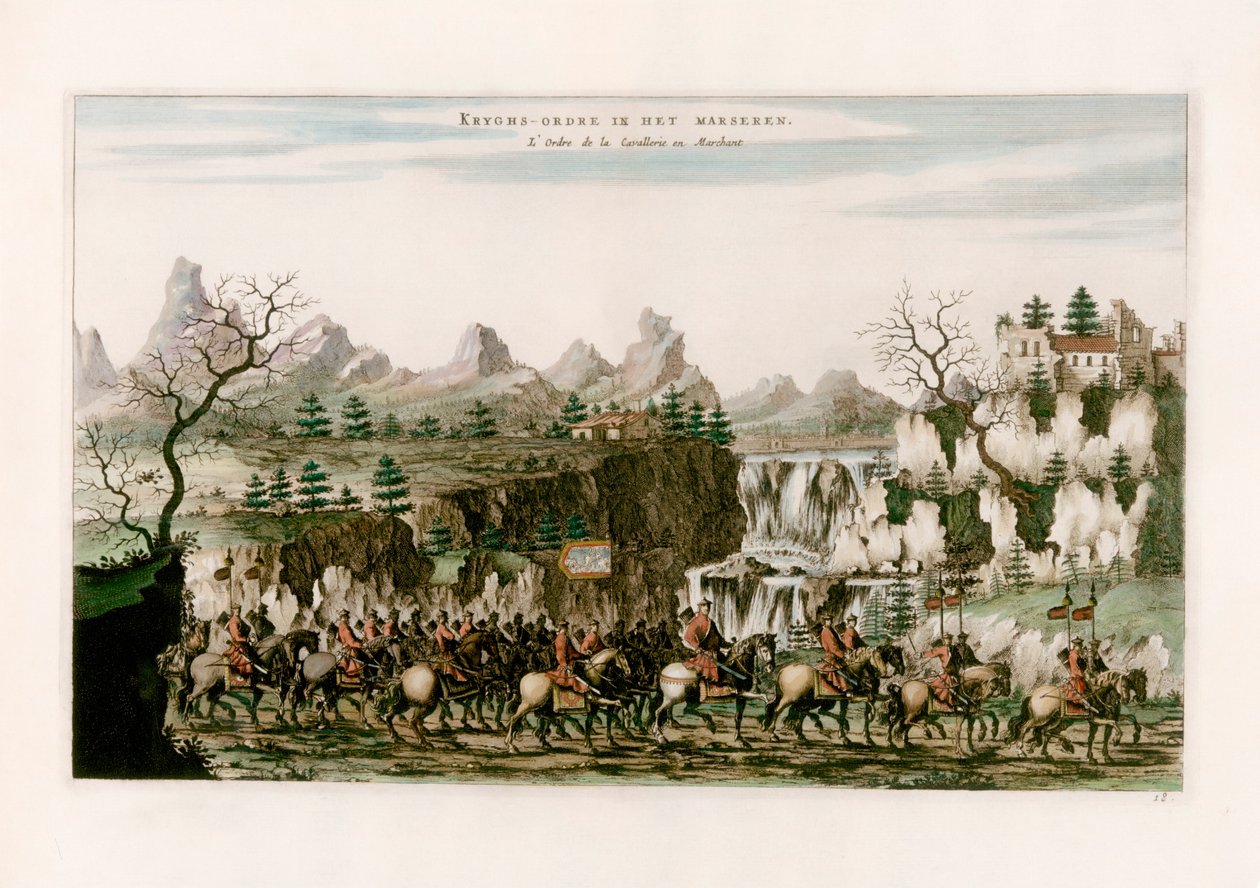 Cavalry Marching by after Johannes Nieuhof