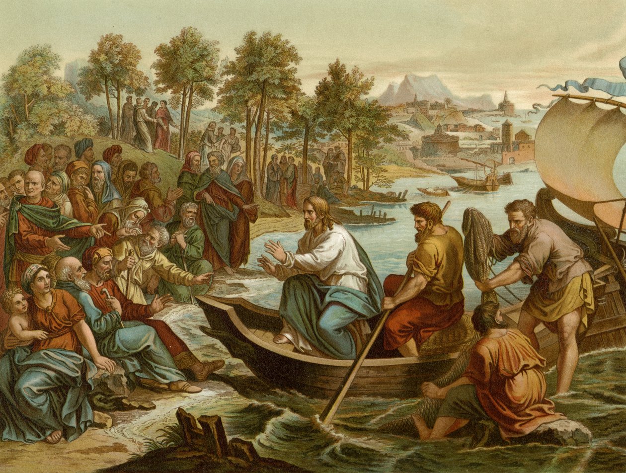 The Ship Sermon by after Raphael