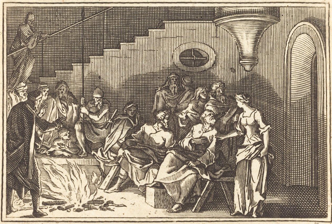 Peter Denying Christ by after Sébastien Le Clerc I