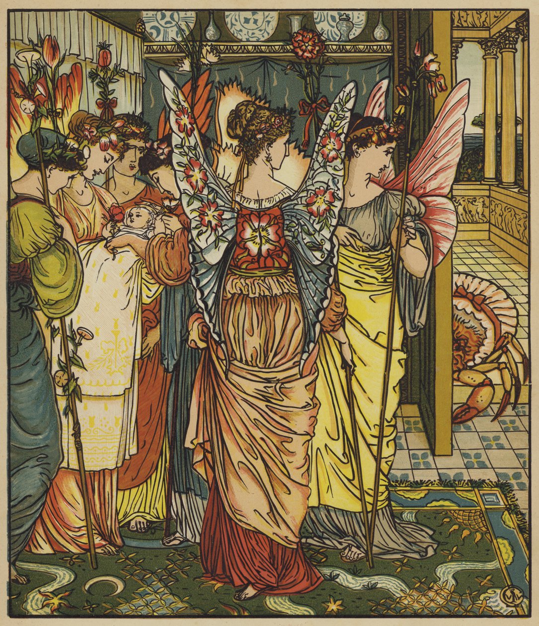 Appearance of the Fairy Crab by after Walter Crane