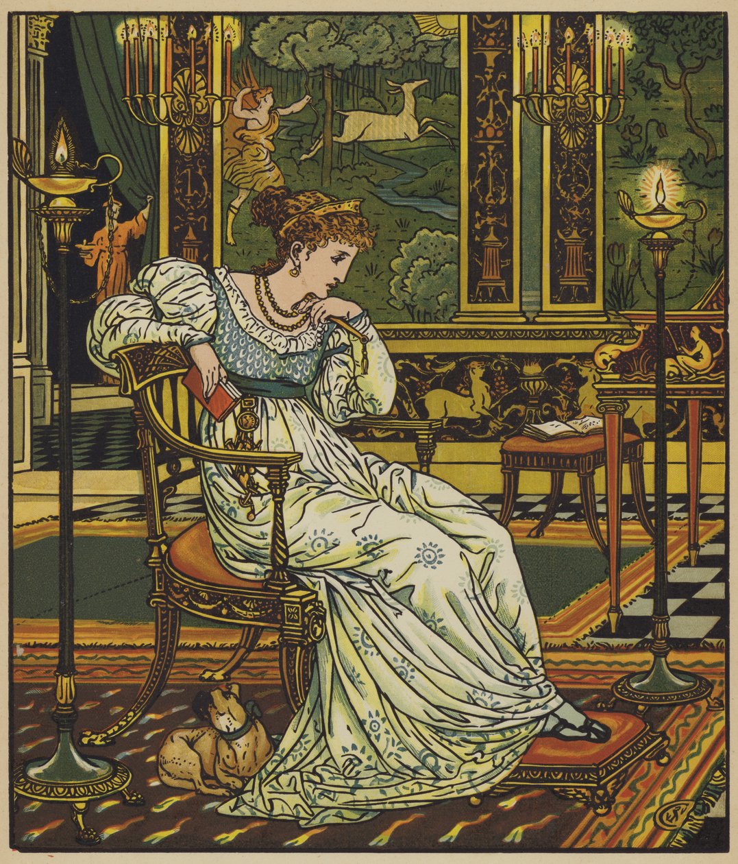 Desiree in Her Palace by after Walter Crane