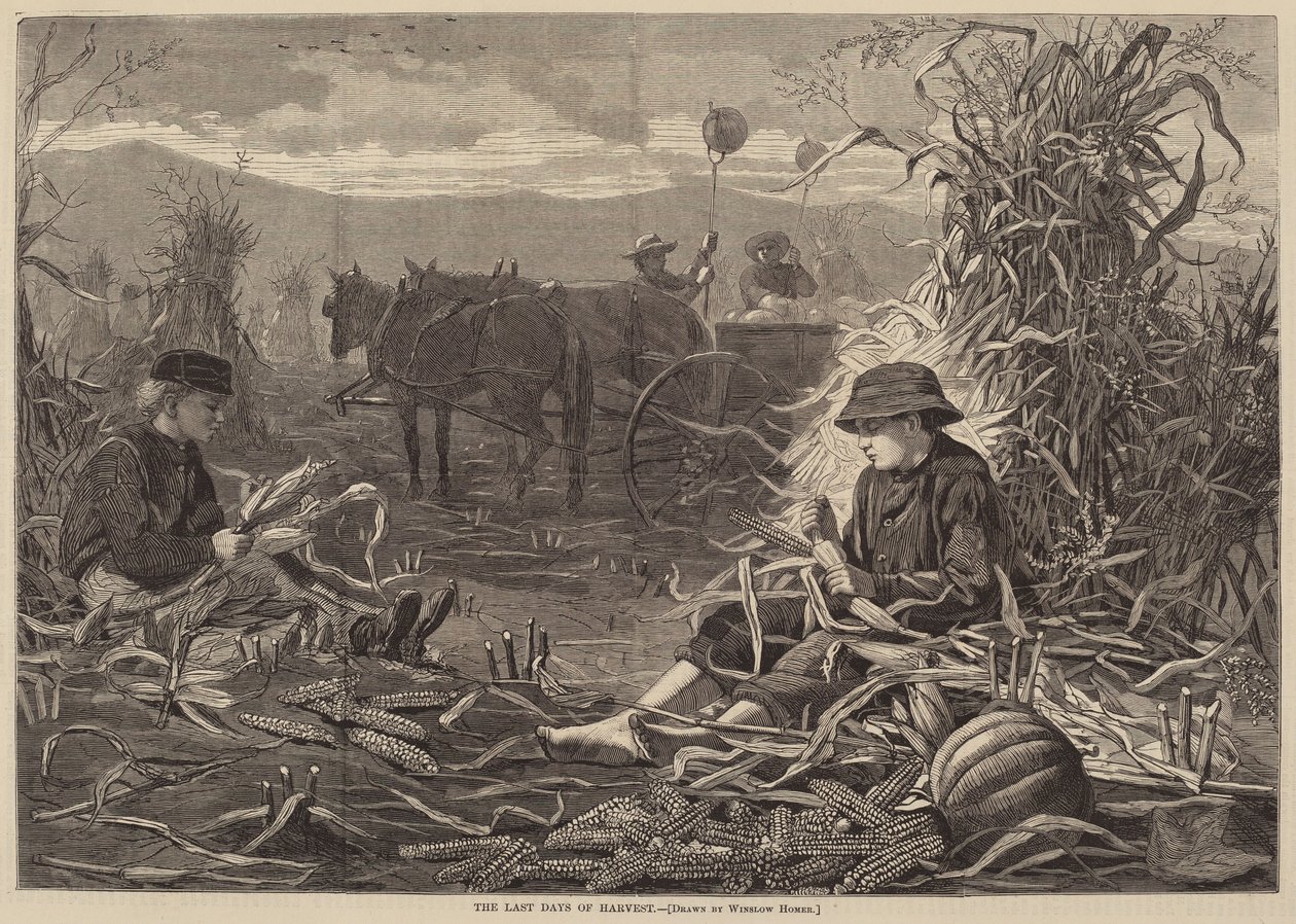 The Last Days of Harvest by after Winslow Homer