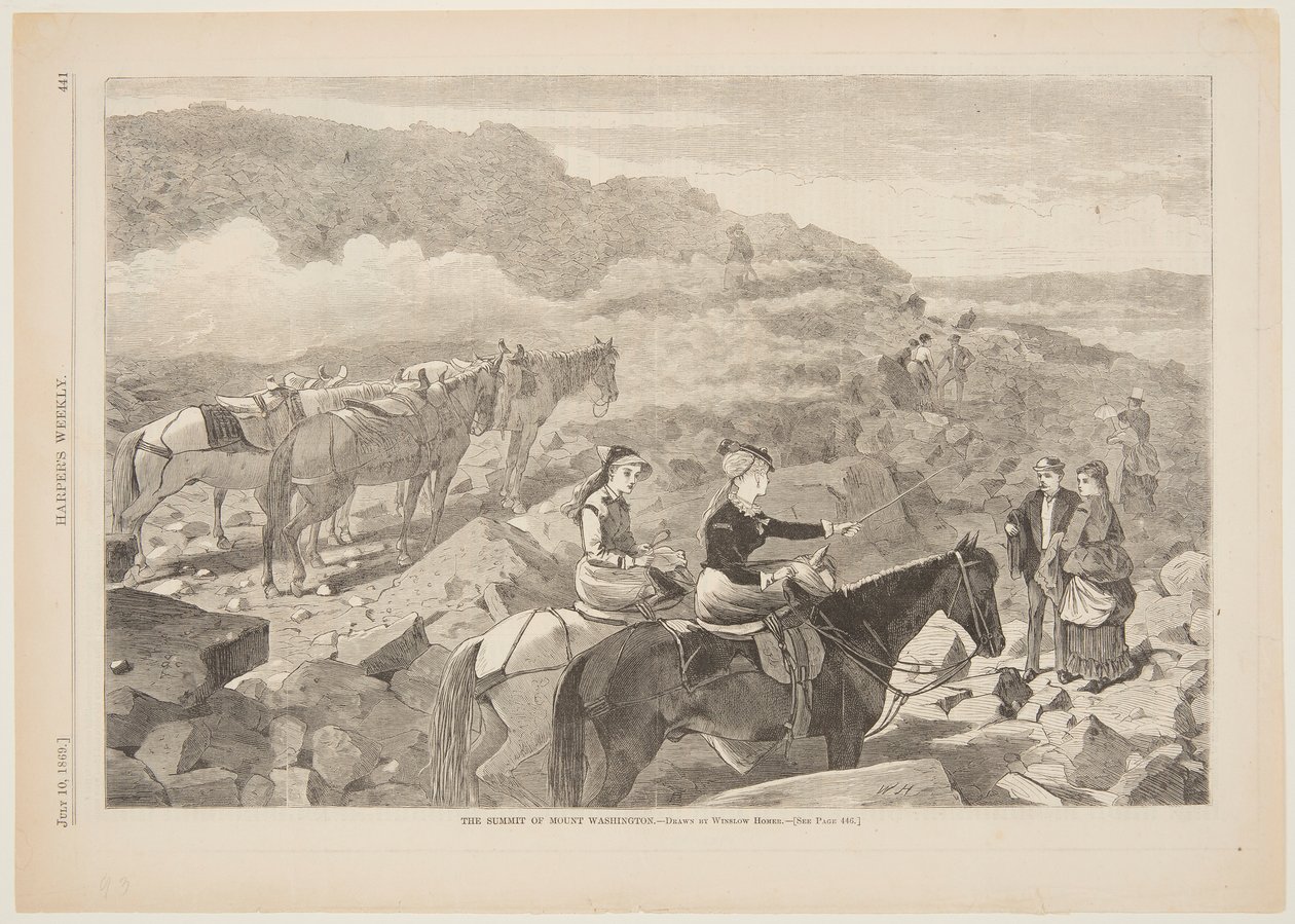 The Summit of Mount Washington by after Winslow Homer