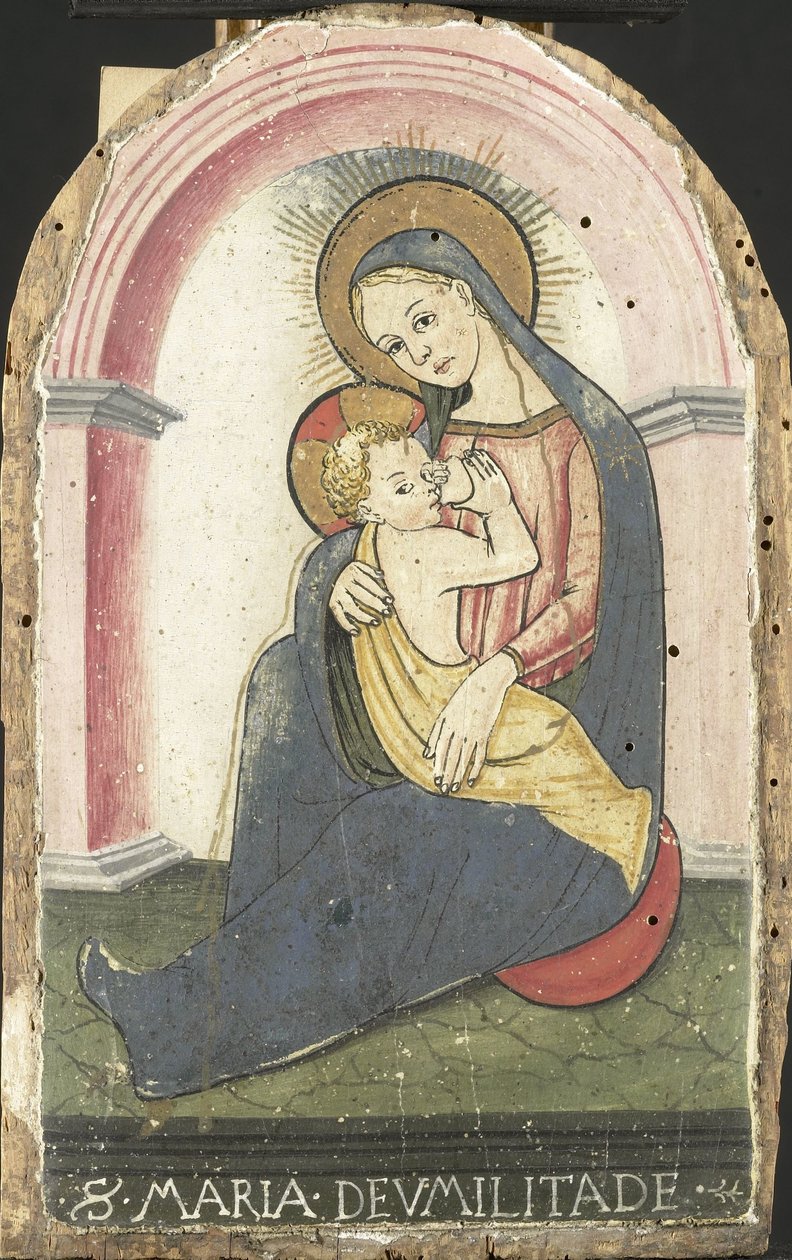 Madonna of Humility by anonymous (falsification of)