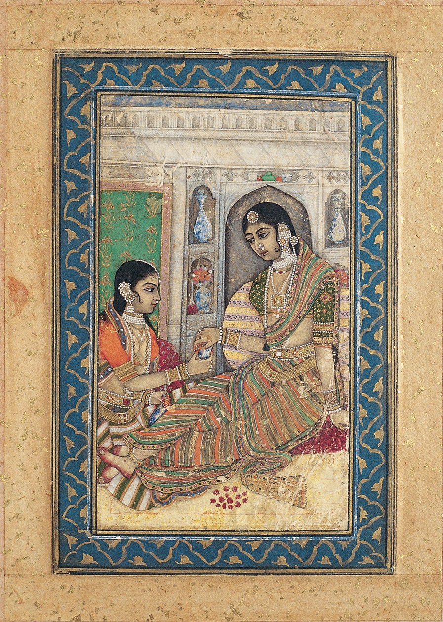A Lady Enjoying Her Drink by anonymous 