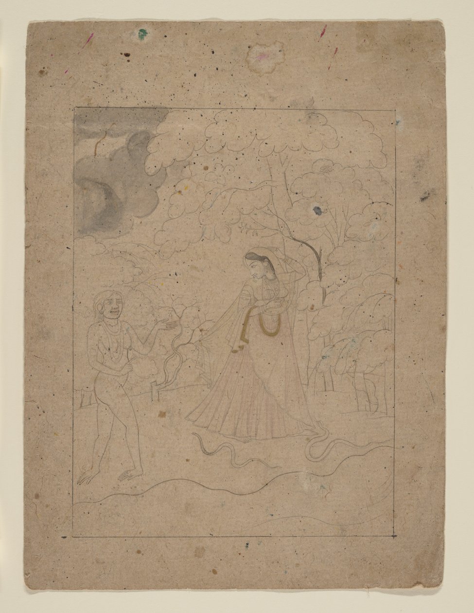 Abhisarika Nayika (Heroine Braving the Night) by anonymous 