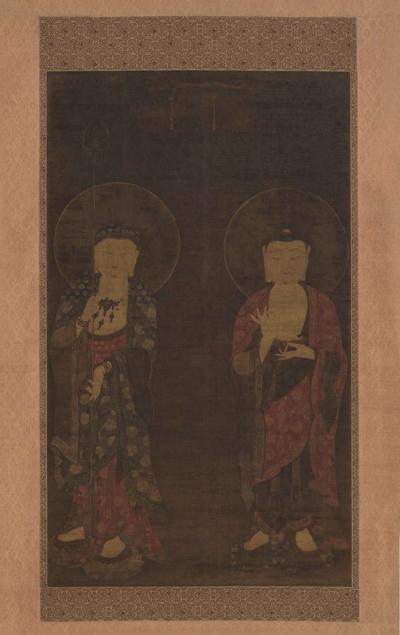 Amitabha and Kshitigarba by anonymous 