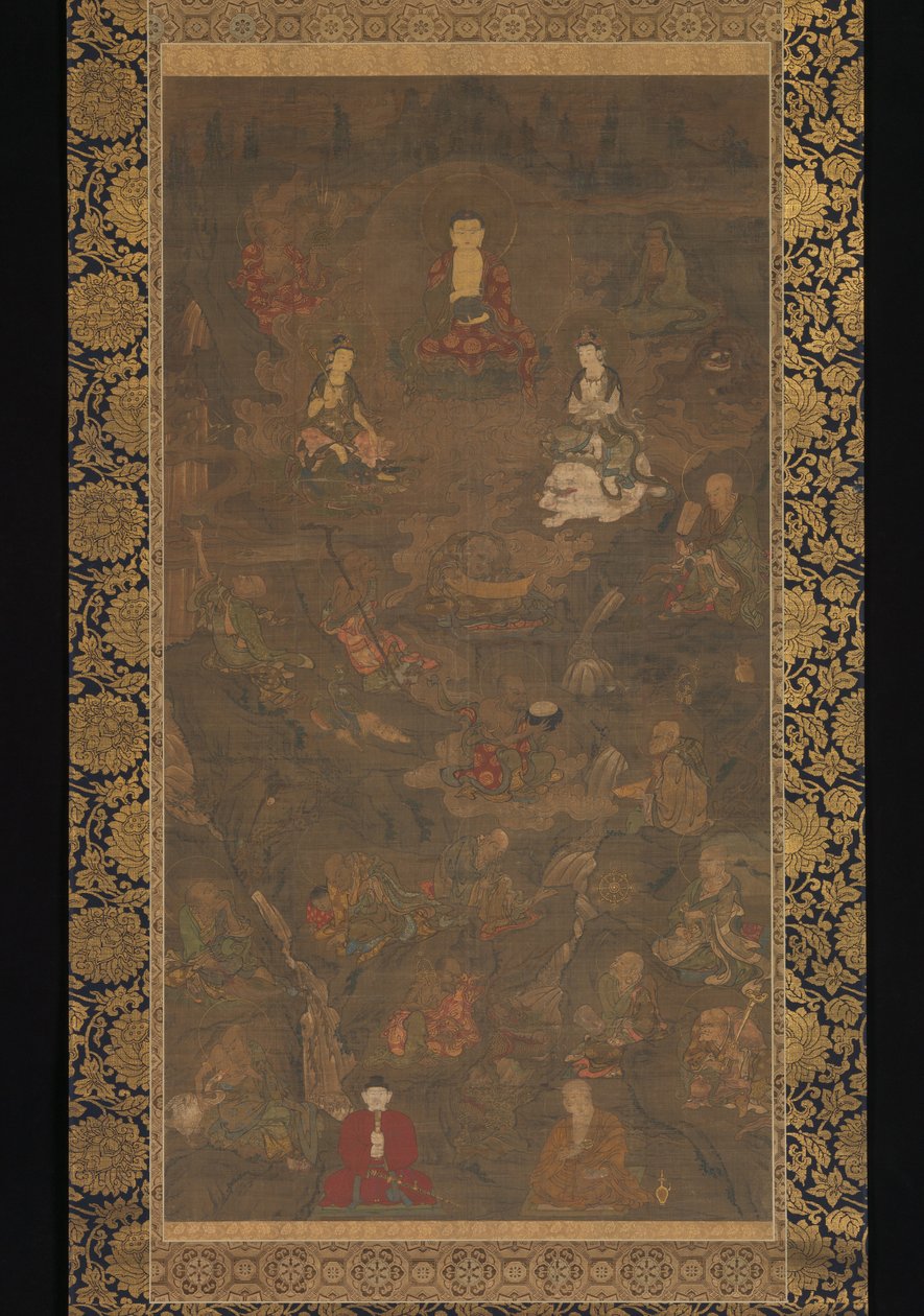 Shaka Triad and the Sixteen Rakan by anonymous 