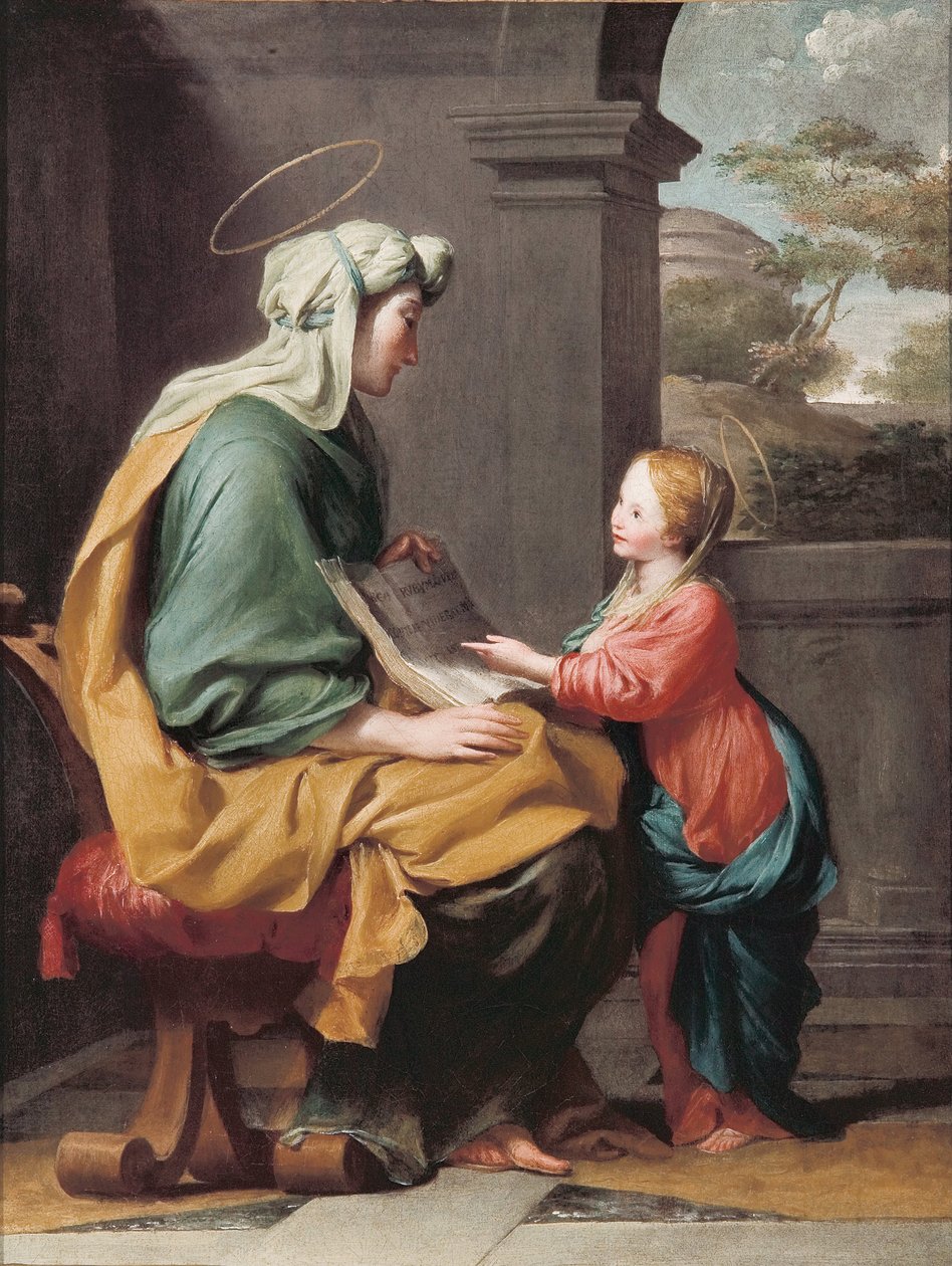 The Education of the Virgin Mary by Giovanni Francesco Romanelli