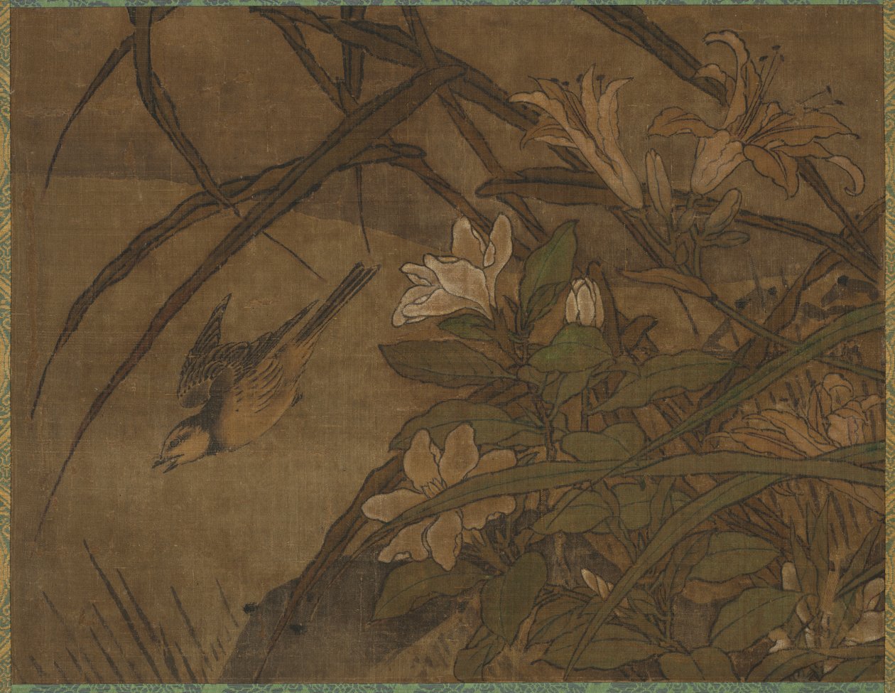 Birds and Flowers by attributed to Sesshū Tōyō