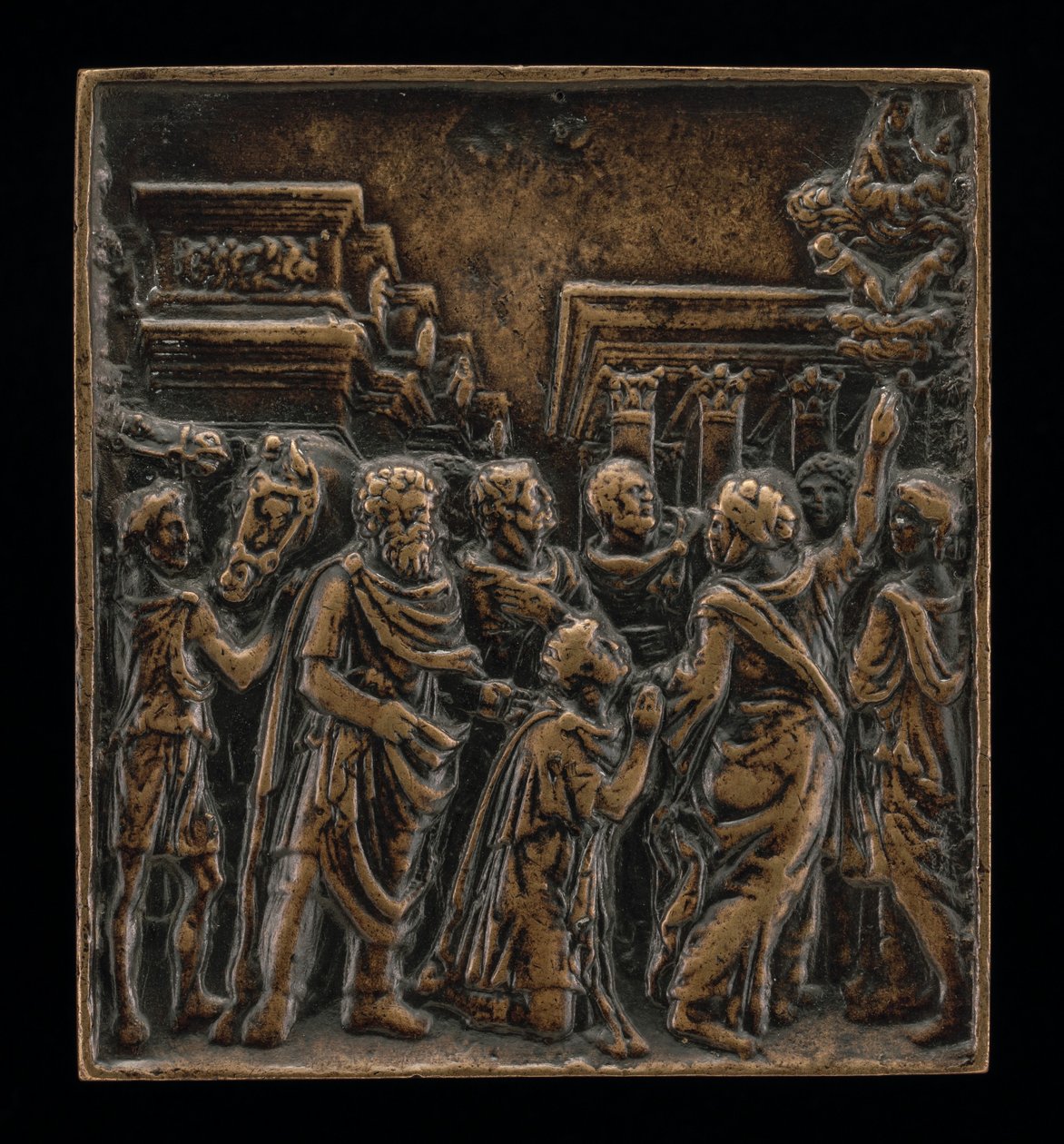 Augustus and the Sibyl by called Riccio Andrea Briosco