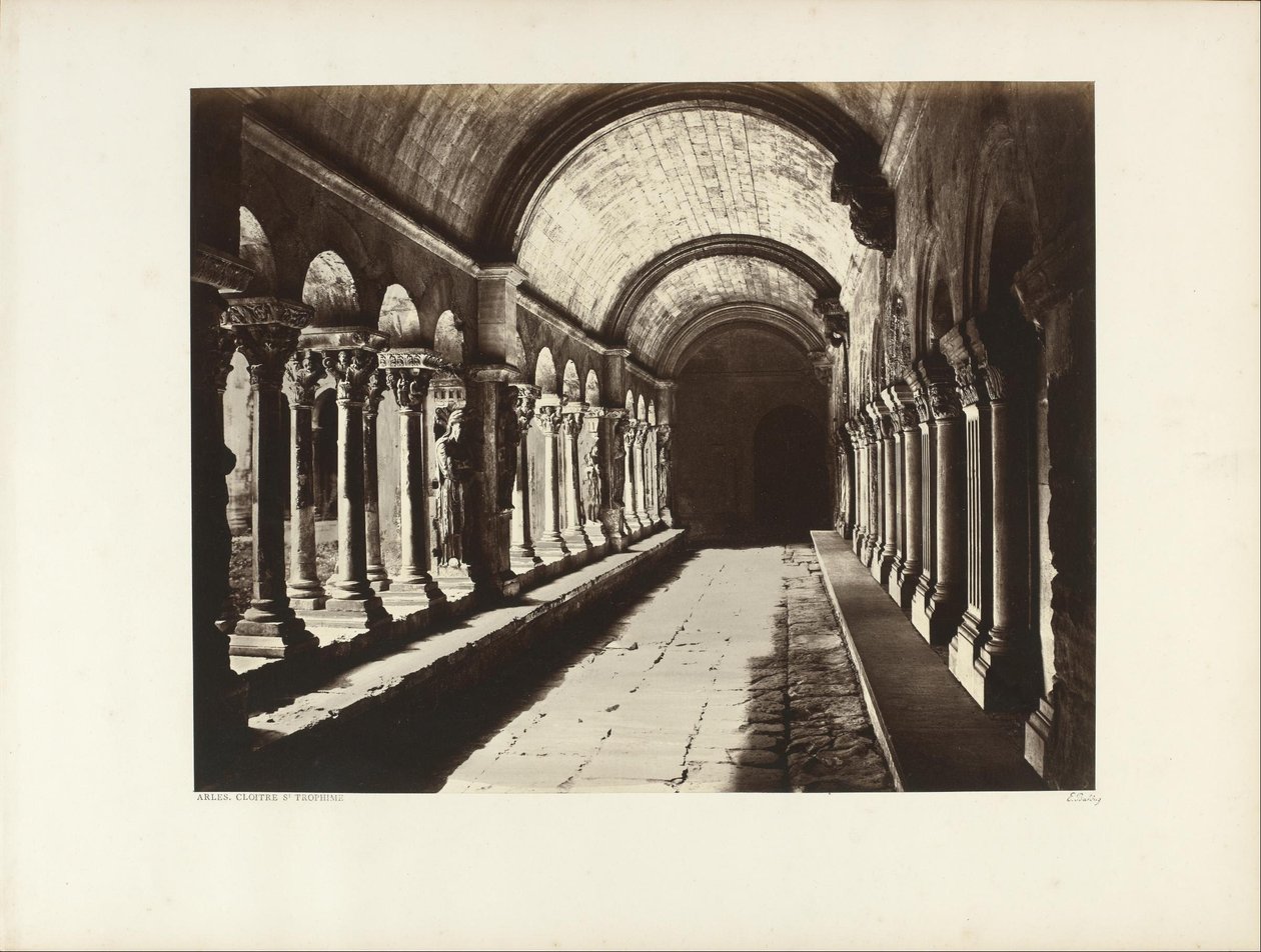 The Cloister Saint Trophime, Arles by Edouard Denis Baldus