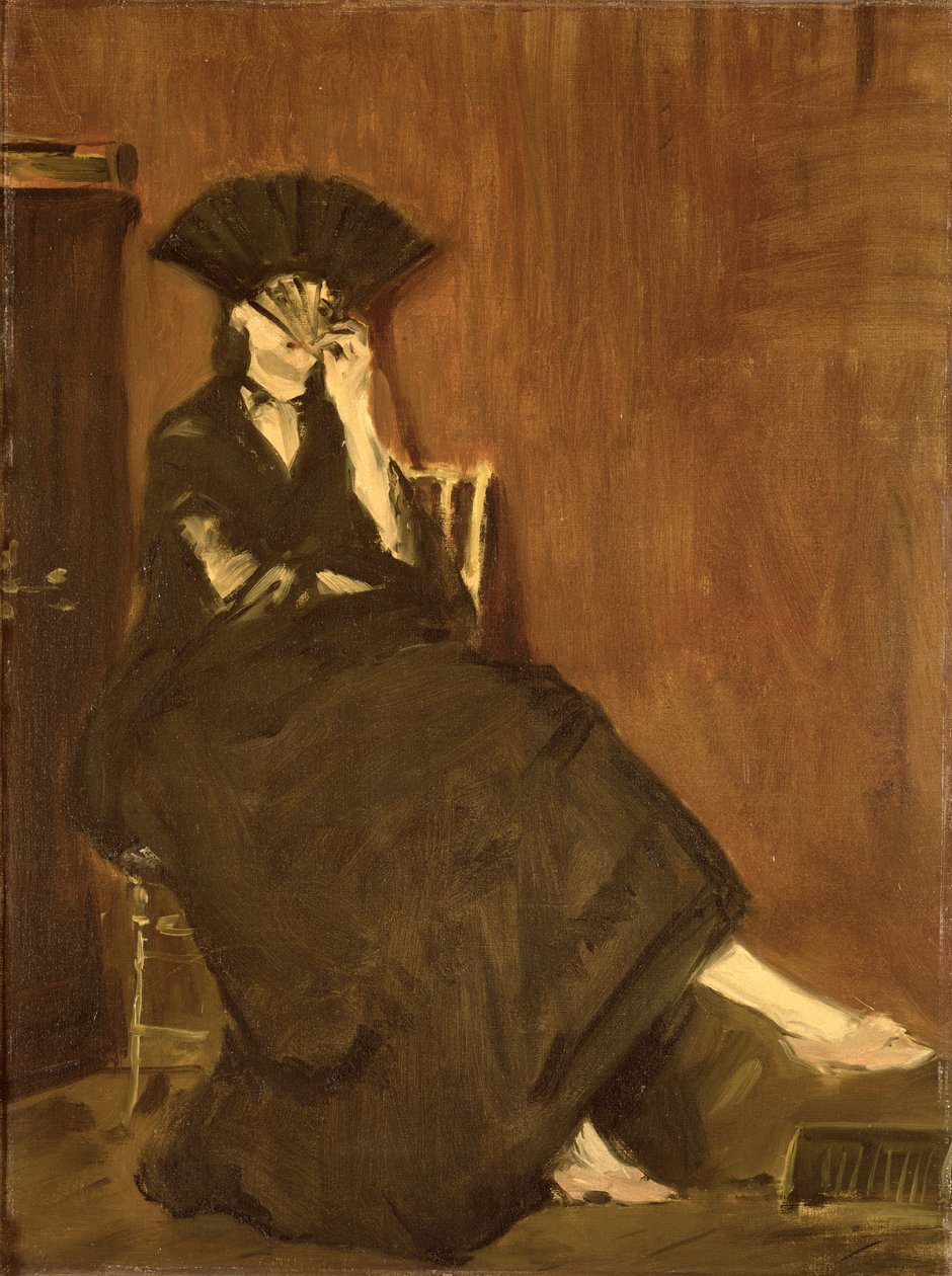 Berthe Morisot with a Fan by Édouard Manet