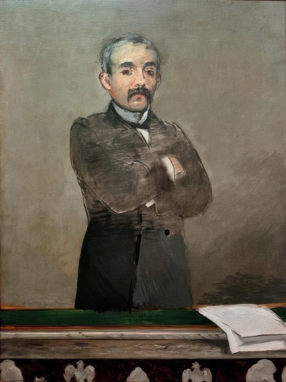 Portrait of Clemenceau by Édouard Manet
