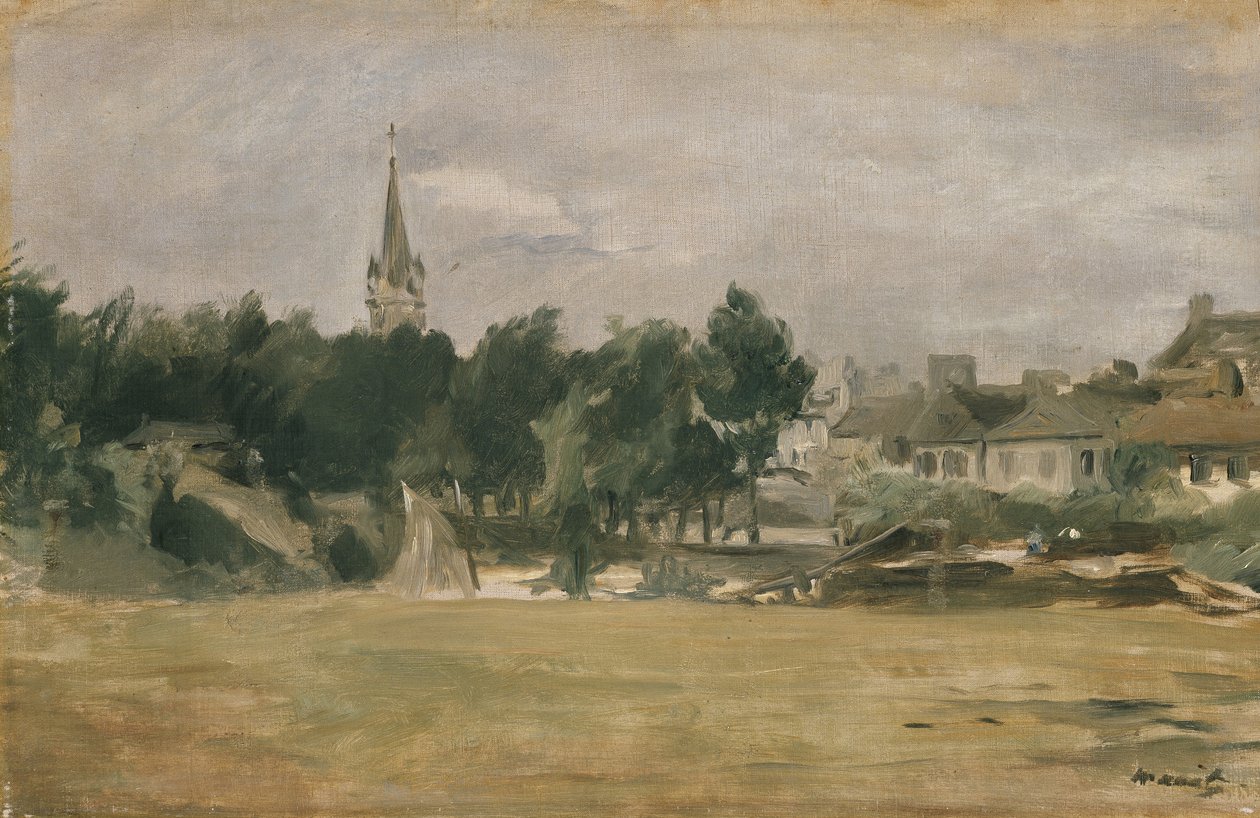 Landscape with a Village Church, 19th century by Édouard Manet