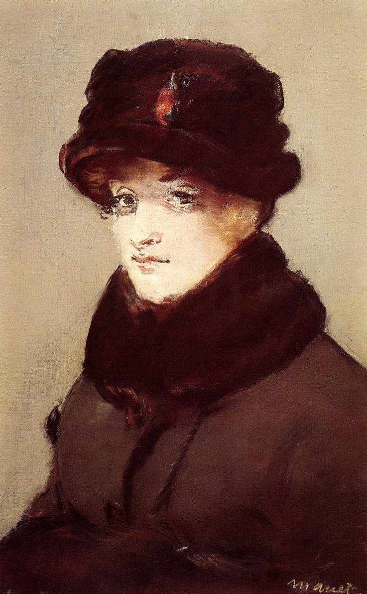 Méry Laurent with Otter Hat by Édouard Manet
