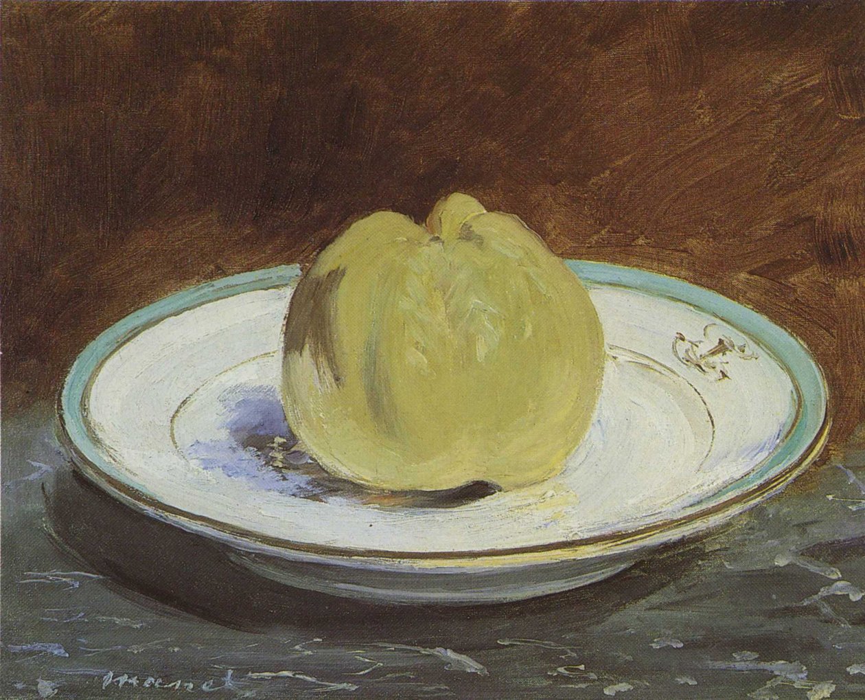 Apple on a Plate by Édouard Manet