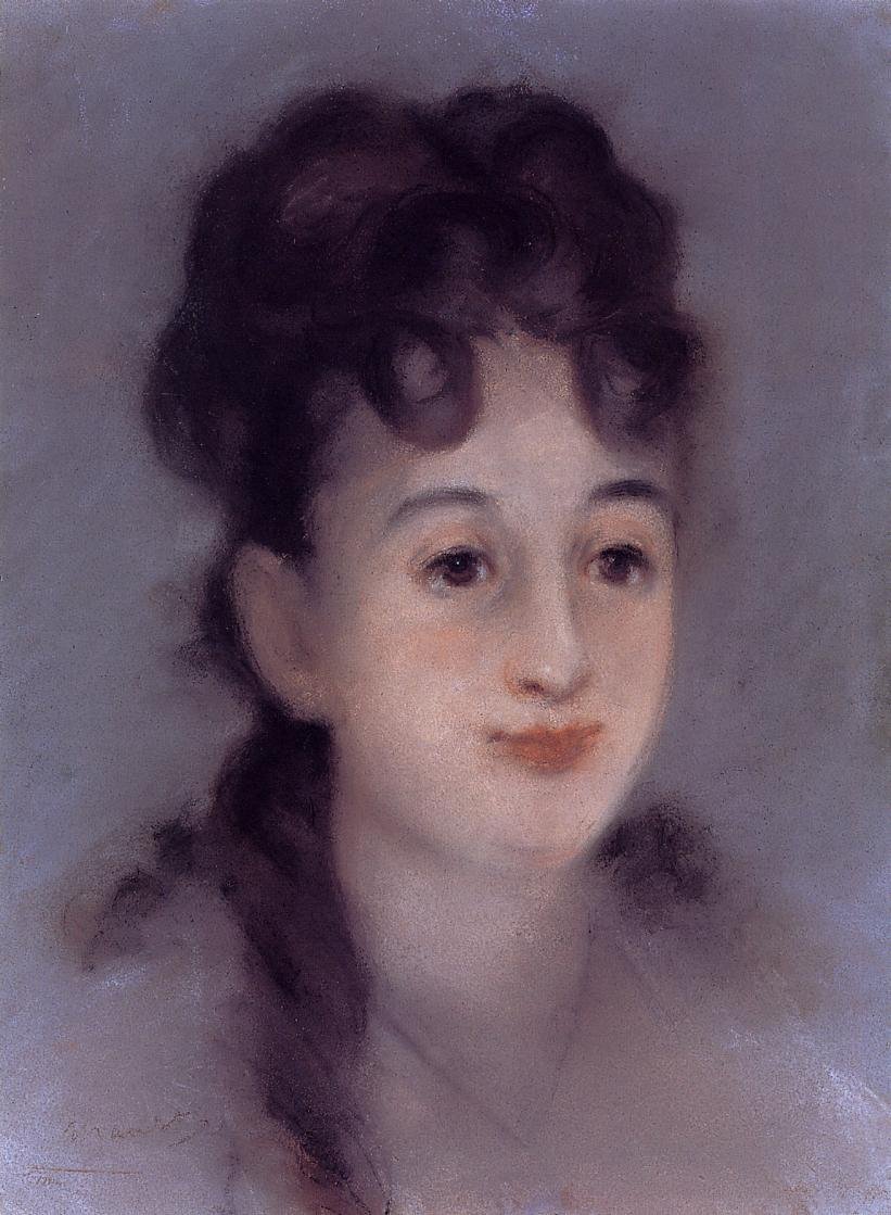 Portrait of Eva Gonzalès by Édouard Manet