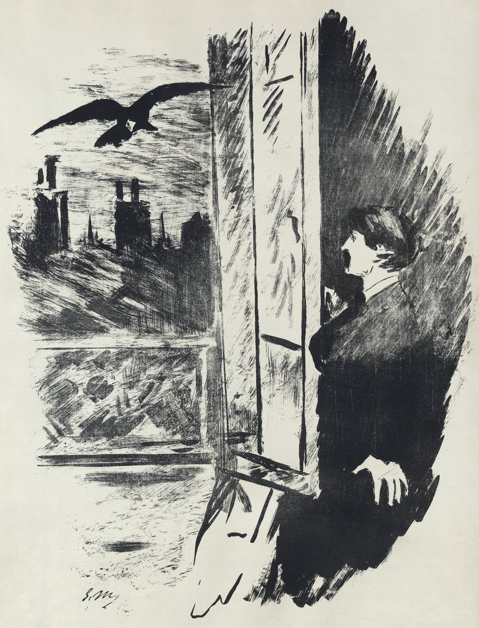 The Raven by Édouard Manet