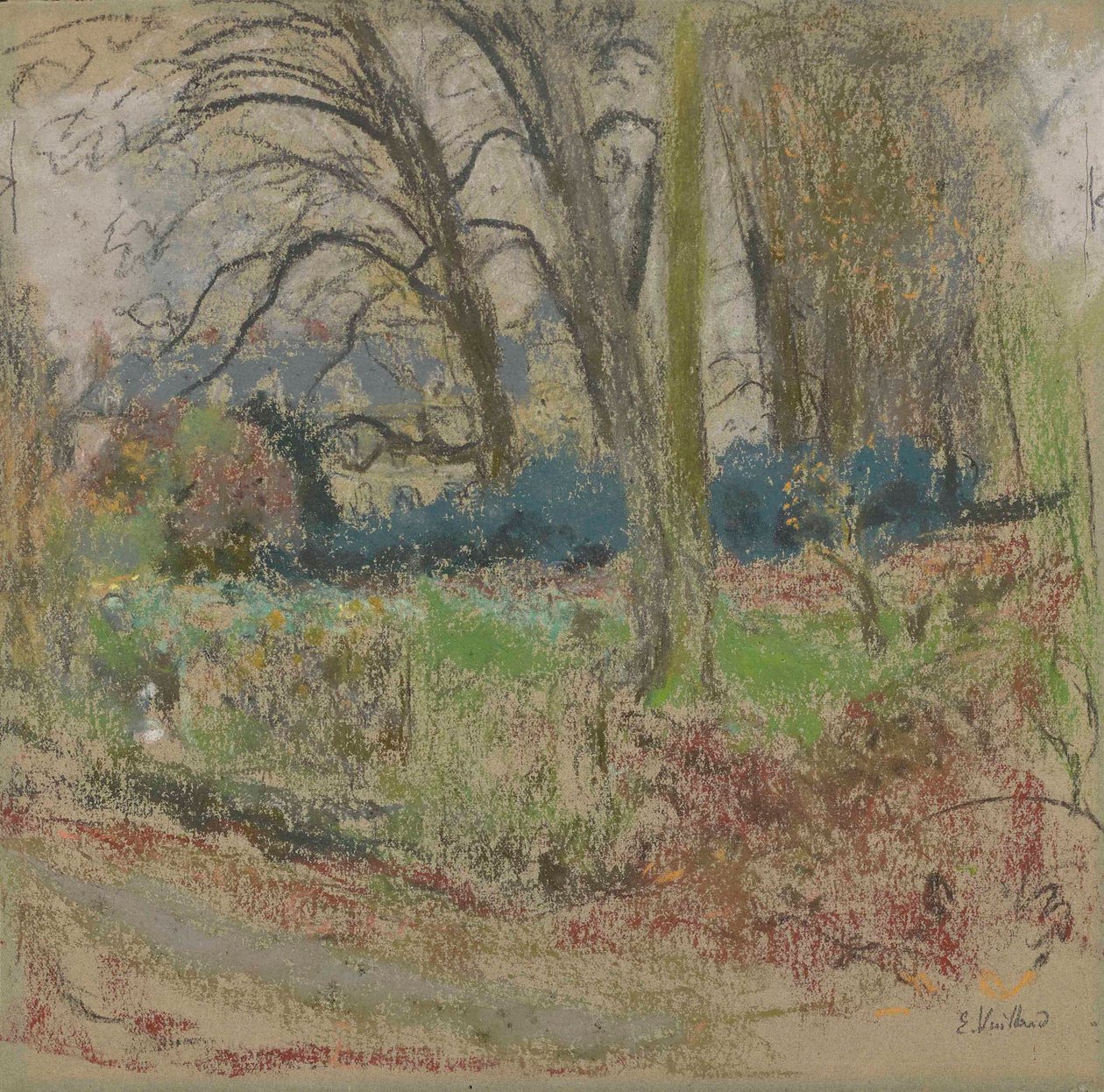 Winter Landscape at Les Clayes by Edouard Vuillard