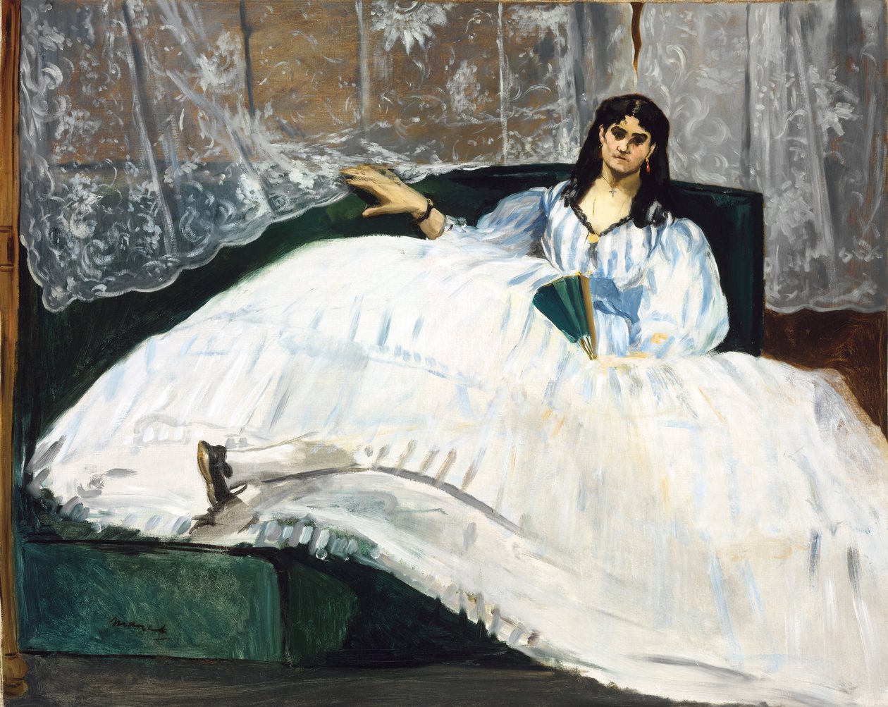 Woman with a Fan by Édouard Manet
