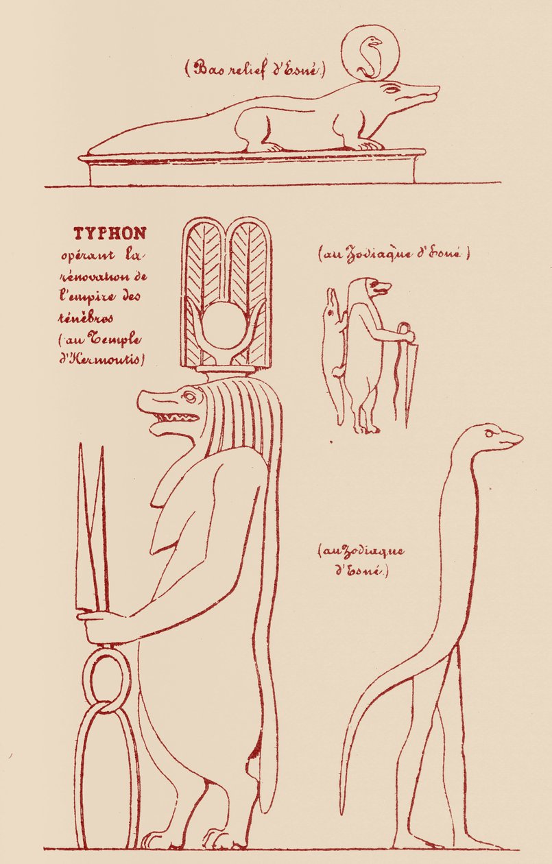 Egyptian Symbols of Typhon by Éliphas after Lévi