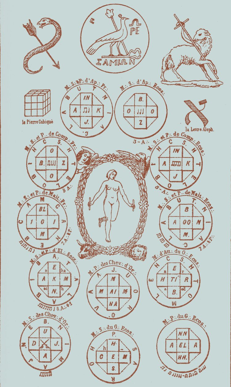 Twenty-First Key of the Tarot by Éliphas after Lévi