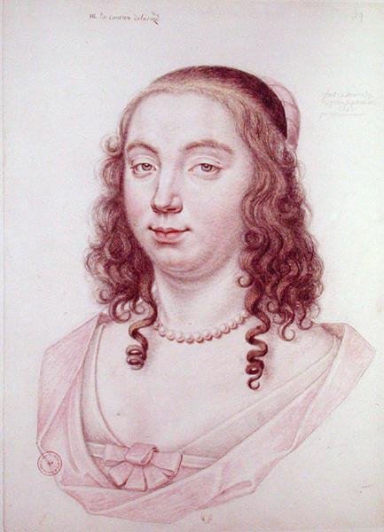 Henriette de Coligny Countess of La Suze by Daniel Dumonstier or Dumoustier