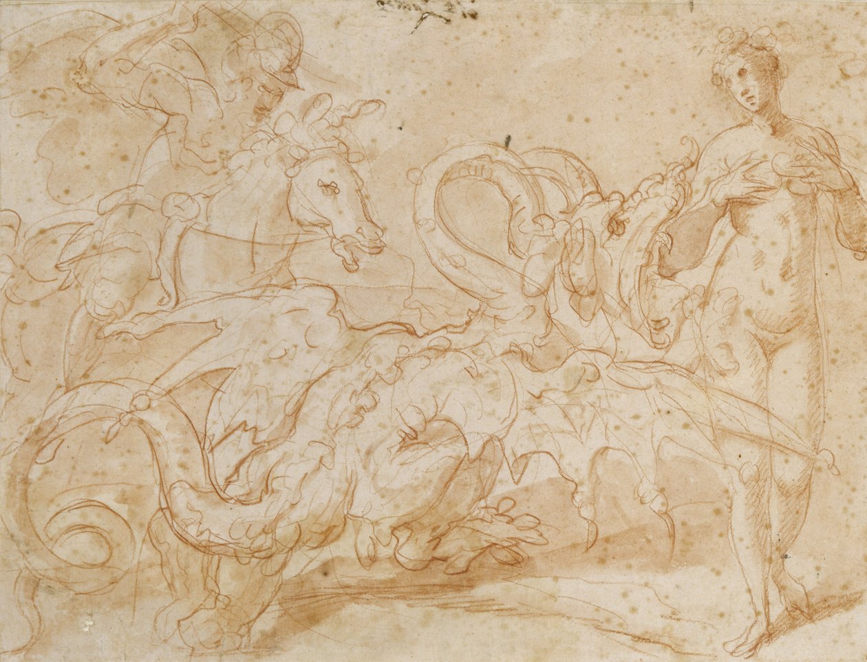 Perseus Rescuing Andromeda by Federico Zuccari or Zuccaro