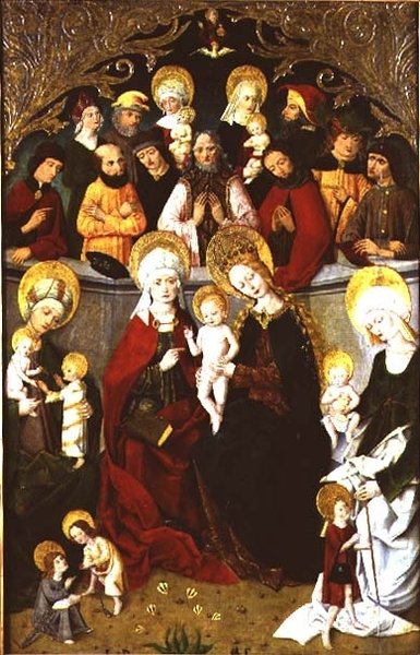 The Family of the Virgin, 1497 by school of Master of the Rhine