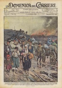 Greeks Fleeing Smyrna, Greco-Turkish War (1919-22) 1922