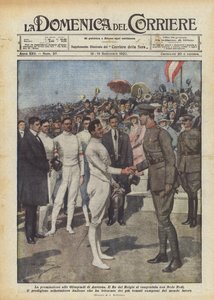 The Award Ceremony at the Antwerp Olympics