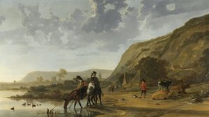 River Landscape with Riders, 1653-7