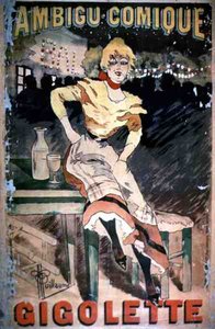 Poster advertising Gigolette