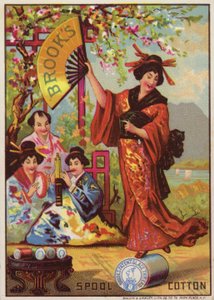 Japanese Lady Dancing on Cotton Reel